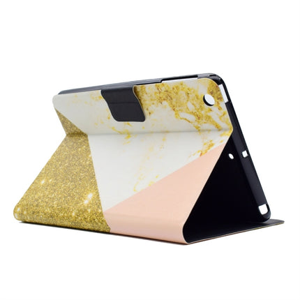 For iPad Mini 1 / 2 / 3 / 4 / 5 TPU Horizontal Flip Leather Case with Holder & Card Slot & Sleep / Wake-up Function(White Gold)-garmade.com