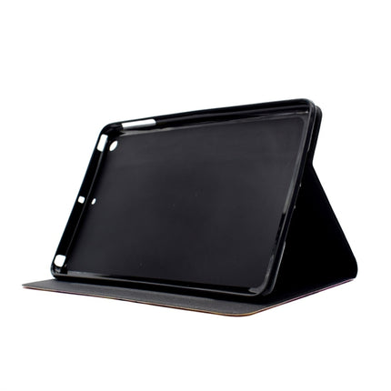 For iPad Mini 1 / 2 / 3 / 4 / 5 TPU Horizontal Flip Leather Case with Holder & Card Slot & Sleep / Wake-up Function(Black Gold)-garmade.com