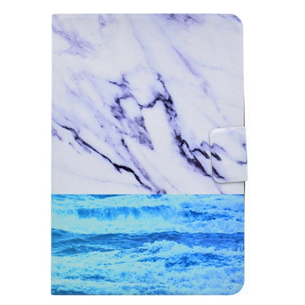 For iPad Mini 1 / 2 / 3 / 4 / 5 TPU Horizontal Flip Leather Case with Holder & Card Slot & Sleep / Wake-up Function(Ocean)-garmade.com