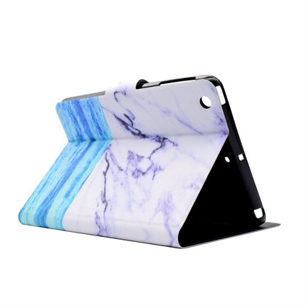 For iPad Mini 1 / 2 / 3 / 4 / 5 TPU Horizontal Flip Leather Case with Holder & Card Slot & Sleep / Wake-up Function(Ocean)-garmade.com