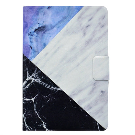 For iPad Mini 1 / 2 / 3 / 4 / 5 TPU Horizontal Flip Leather Case with Holder & Card Slot & Sleep / Wake-up Function(Blue White Stitching)-garmade.com