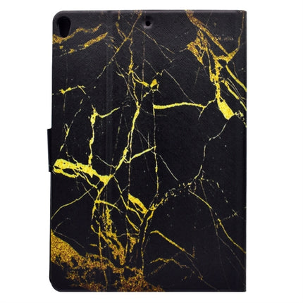For iPad Pro 10.5 inch TPU Horizontal Flip Leather Case with Holder & Card Slot & Sleep / Wake-up Function(Black Gold)-garmade.com
