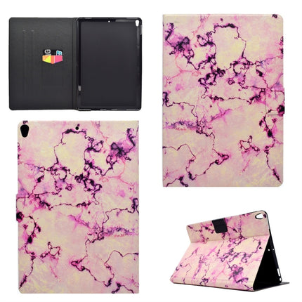 For iPad Pro 10.5 inch TPU Horizontal Flip Leather Case with Holder & Card Slot & Sleep / Wake-up Function(Pink Marble)-garmade.com