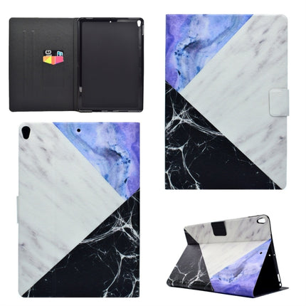 For iPad Pro 10.5 inch TPU Horizontal Flip Leather Case with Holder & Card Slot & Sleep / Wake-up Function(Blue White Stitching)-garmade.com