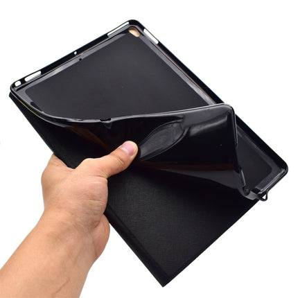 For iPad Pro 10.5 inch TPU Horizontal Flip Leather Case with Holder & Card Slot & Sleep / Wake-up Function(Blue White Stitching)-garmade.com