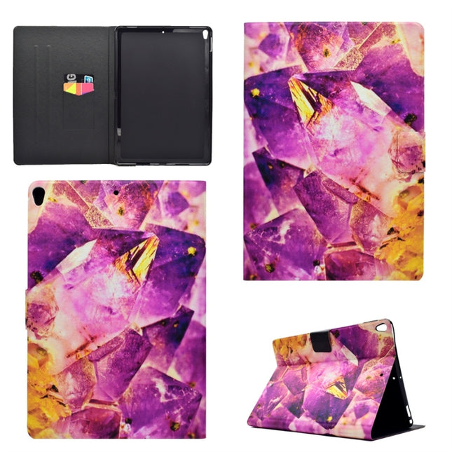 For iPad Pro 10.5 inch TPU Horizontal Flip Leather Case with Holder & Card Slot & Sleep / Wake-up Function(Amethyst)-garmade.com