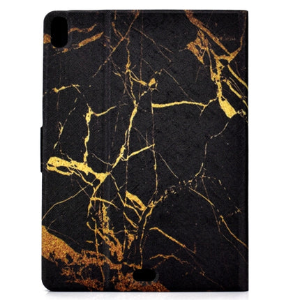 For iPad Pro 11 inch (2018) TPU Horizontal Flip Leather Case with Holder & Card Slot & Sleep / Wake-up Function(Black Gold)-garmade.com