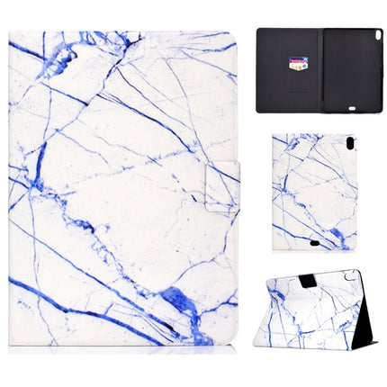 For iPad Pro 11 inch (2018) TPU Horizontal Flip Leather Case with Holder & Card Slot & Sleep / Wake-up Function(White Marble)-garmade.com