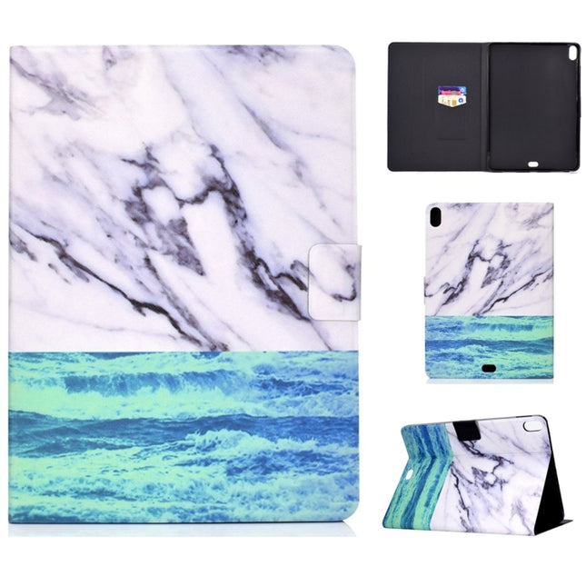 For iPad Pro 11 inch (2018) TPU Horizontal Flip Leather Case with Holder & Card Slot & Sleep / Wake-up Function(Ocean)-garmade.com
