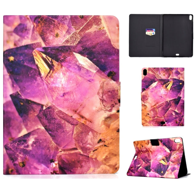 For iPad Pro 11 inch (2018) TPU Horizontal Flip Leather Case with Holder & Card Slot & Sleep / Wake-up Function(Amethyst)-garmade.com