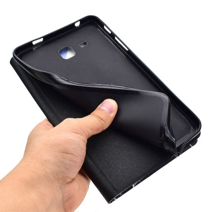 For Galaxy Tab A 7.0 (2016) T280 TPU Horizontal Flip Leather Case with Holder & Card Slot & Sleep / Wake-up Function(Ocean)-garmade.com