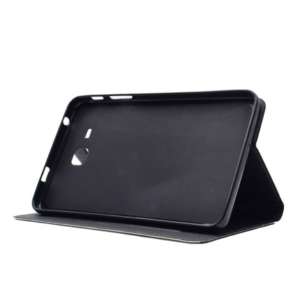 For Galaxy Tab A 7.0 (2016) T280 TPU Horizontal Flip Leather Case with Holder & Card Slot & Sleep / Wake-up Function(Amethyst)-garmade.com