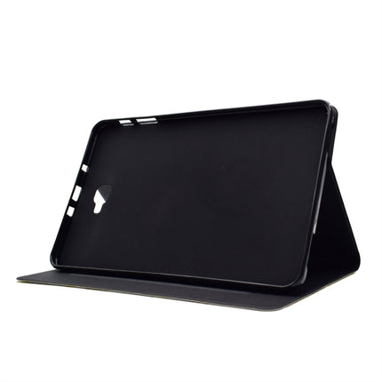 For Galaxy Tab A 10.1 (2016) T580 TPU Horizontal Flip Leather Case with Holder & Card Slot & Sleep / Wake-up Function(Flamingo)-garmade.com