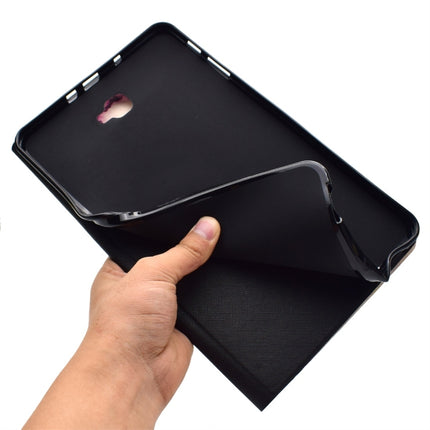 For Galaxy Tab A 10.1 (2016) T580 TPU Horizontal Flip Leather Case with Holder & Card Slot & Sleep / Wake-up Function(Ocean)-garmade.com