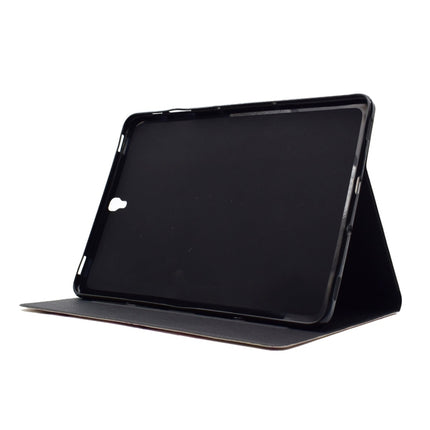 For Galaxy Tab S3 9.7 T820 TPU Horizontal Flip Leather Case with Holder & Card Slot & Sleep / Wake-up Function(Black Gold)-garmade.com