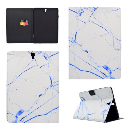 For Galaxy Tab S3 9.7 T820 TPU Horizontal Flip Leather Case with Holder & Card Slot & Sleep / Wake-up Function(White Marble)-garmade.com