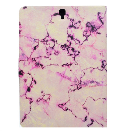 For Galaxy Tab S3 9.7 T820 TPU Horizontal Flip Leather Case with Holder & Card Slot & Sleep / Wake-up Function(Pink Marble)-garmade.com