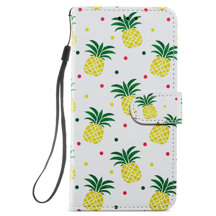 Painted Pattern Horizontal Flip Leather Case with Holder & Card Slots & Photo Frame For iPhone 13(Pineapple)-garmade.com