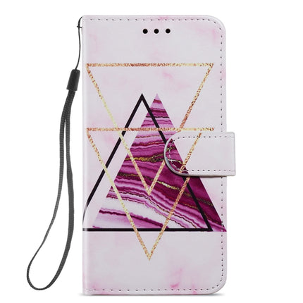 Painted Pattern Horizontal Flip Leather Case with Holder & Card Slots & Photo Frame For iPhone 13(Three-color Marble)-garmade.com
