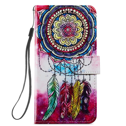 Painted Pattern Horizontal Flip Leather Case with Holder & Card Slots & Photo Frame For iPhone 13(Dreamcatcher)-garmade.com