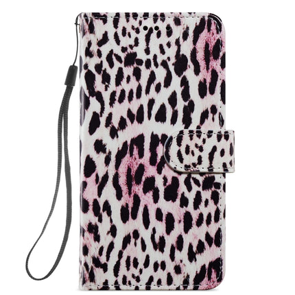 Painted Pattern Horizontal Flip Leather Case with Holder & Card Slots & Photo Frame For iPhone 13(Leopard)-garmade.com