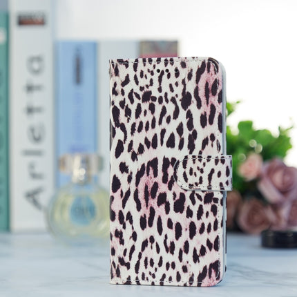 Painted Pattern Horizontal Flip Leather Case with Holder & Card Slots & Photo Frame For iPhone 13(Leopard)-garmade.com