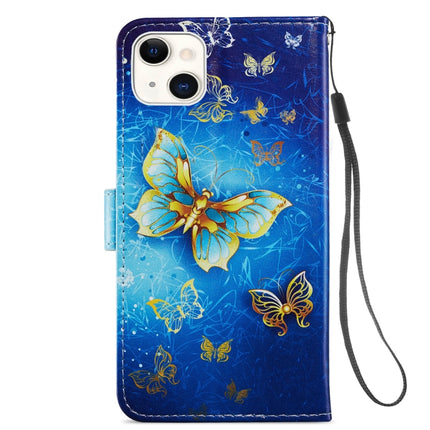 Painted Pattern Horizontal Flip Leather Case with Holder & Card Slots & Photo Frame For iPhone 13 Mini(Phnom Penh Butterfly)-garmade.com