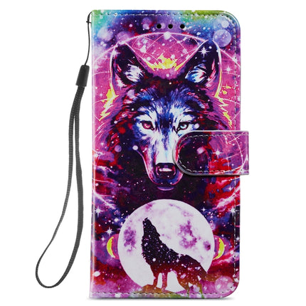 Painted Pattern Horizontal Flip Leather Case with Holder & Card Slots & Photo Frame For iPhone 13 Mini(Wolf Totem)-garmade.com