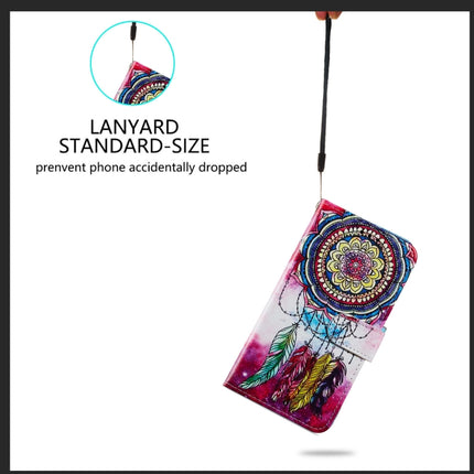 Painted Pattern Horizontal Flip Leather Case with Holder & Card Slots & Photo Frame For iPhone 13 Mini(Dreamcatcher)-garmade.com