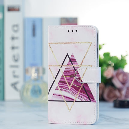 Painted Pattern Horizontal Flip Leather Case with Holder & Card Slots & Photo Frame For iPhone 13 Pro(Three-color Marble)-garmade.com