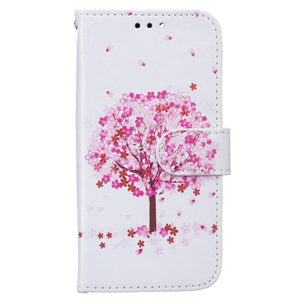 Horizontal Flip Leather Case with Holder & Card Slots & Photo Frame & Wallet For iPhone 13(Pink Tree)-garmade.com