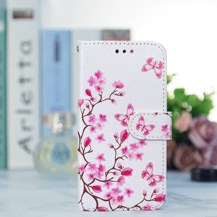 Horizontal Flip Leather Case with Holder & Card Slots & Photo Frame & Wallet For iPhone 13(Butterfly Love Flower)-garmade.com