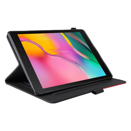 For Samsung Galaxy Tab A 8.0 (2019) T295 Dual-color Splicing Horizontal Flip PU Leather Case with Holder & Card Slots(Black)-garmade.com