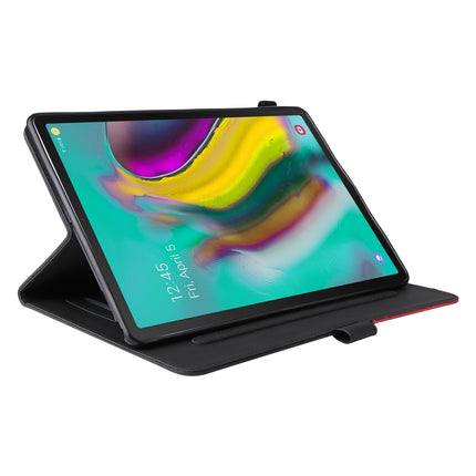 For Samsung Galaxy Tab S5e T720 Dual-color Splicing Horizontal Flip PU Leather Case with Holder & Card Slots & Sleep / Wake-up Function(Black)-garmade.com