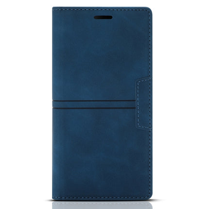Dream Magnetic Suction Business Horizontal Flip PU Leather Case with Holder & Card Slot & Wallet For iPhone 13 mini(Blue)-garmade.com