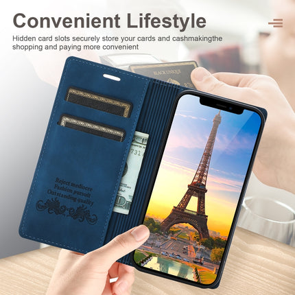 Dream Magnetic Suction Business Horizontal Flip PU Leather Case with Holder & Card Slot & Wallet For iPhone 13 mini(Blue)-garmade.com