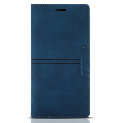 Dream Magnetic Suction Business Horizontal Flip PU Leather Case with Holder & Card Slot & Wallet For iPhone 13(Blue)-garmade.com