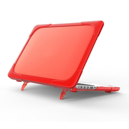For MacBook Air 13.3 inch A1932 (2018) TPU + PC Two Color Laptop Protective Case(Red)-garmade.com