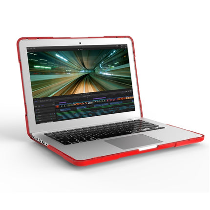 For MacBook Air 13.3 inch A1932 (2018) TPU + PC Two Color Laptop Protective Case(Red)-garmade.com