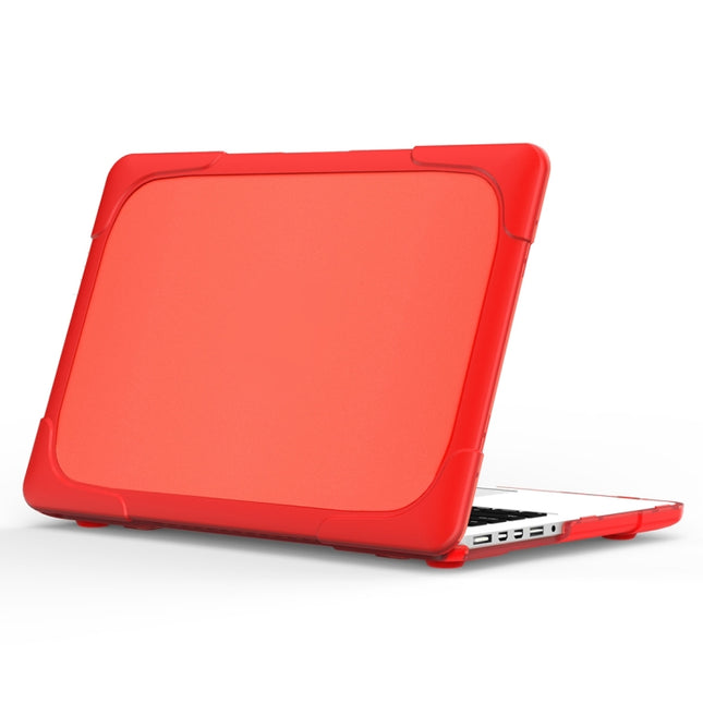 For MacBook Air 13.3 inch A1932 (2018) TPU + PC Two Color Laptop Protective Case(Red)-garmade.com