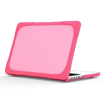 For MacBook Air 13.3 inch A1932 (2018) TPU + PC Two Color Laptop Protective Case(Rose Red)-garmade.com