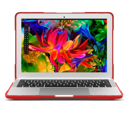 For MacBook Pro 13.3 inch with Touch Bar (A2159 / A1989) TPU + PC Two Color Laptop Protective Case(Red)-garmade.com