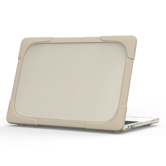 For MacBook Pro 13.3 inch with Touch Bar (A2159 / A1989) TPU + PC Two Color Laptop Protective Case(Khaki)-garmade.com