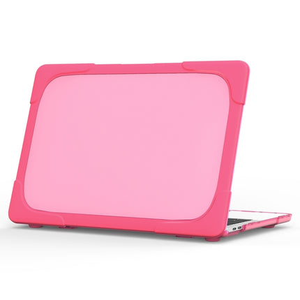 For MacBook Pro 13.3 inch with Touch Bar (A2159 / A1989) TPU + PC Two Color Laptop Protective Case(Rose Red)-garmade.com