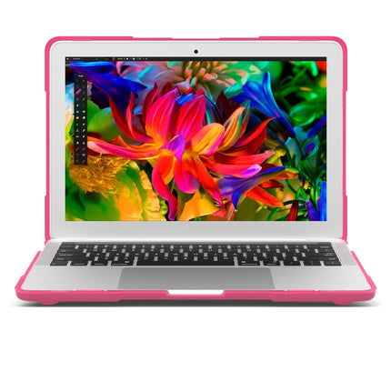 For MacBook Pro 13.3 inch with Touch Bar (A2159 / A1989) TPU + PC Two Color Laptop Protective Case(Rose Red)-garmade.com