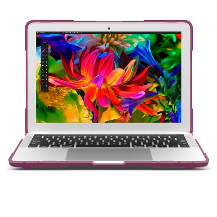 For MacBook Pro 13.3 inch with Touch Bar (A2159 / A1989) TPU + PC Two Color Laptop Protective Case(Purple)-garmade.com