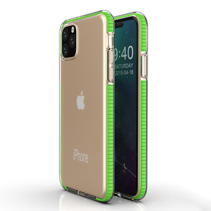 For iPhone 11 TPU Two-color Drop-proof Protective Case(Fresh Green)-garmade.com