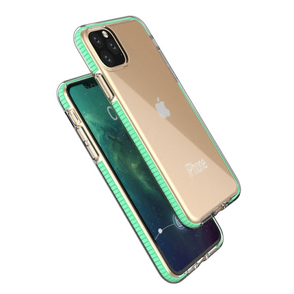 For iPhone 11 TPU Two-color Drop-proof Protective Case(Mint Green)-garmade.com