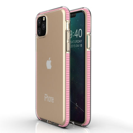 For iPhone 11 TPU Two-color Drop-proof Protective Case(Girl Pink)-garmade.com