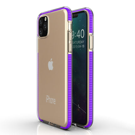 For iPhone 11 TPU Two-color Drop-proof Protective Case(Purple)-garmade.com
